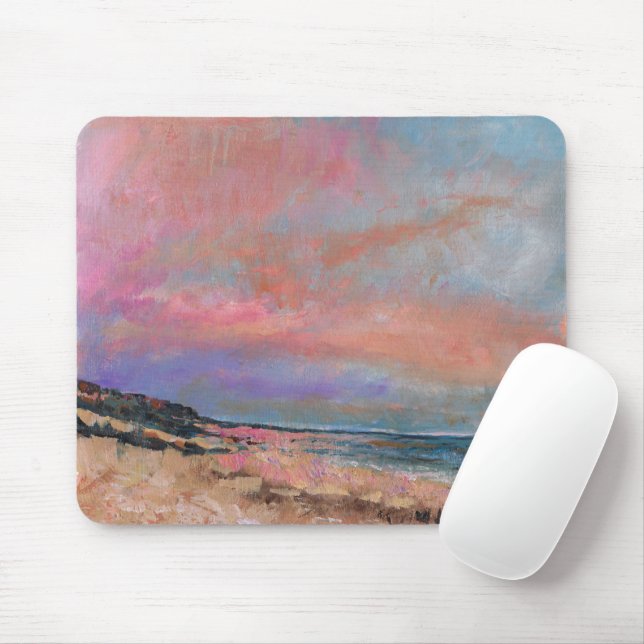 Beach Seascape Fine Art Beach Painting Mouse Mat (With Mouse)