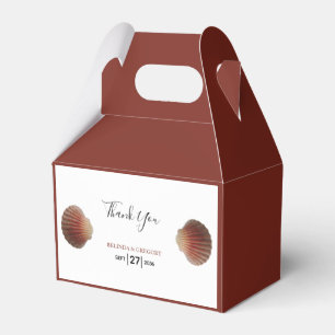 Beach Seashell Clams Wedding Favour Box