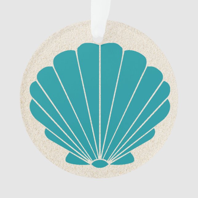 Beach Seashell Ornament (Front)