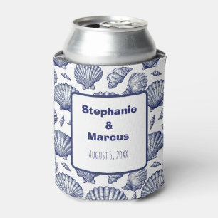 Beach Seashell Wedding Favour Can Cooler