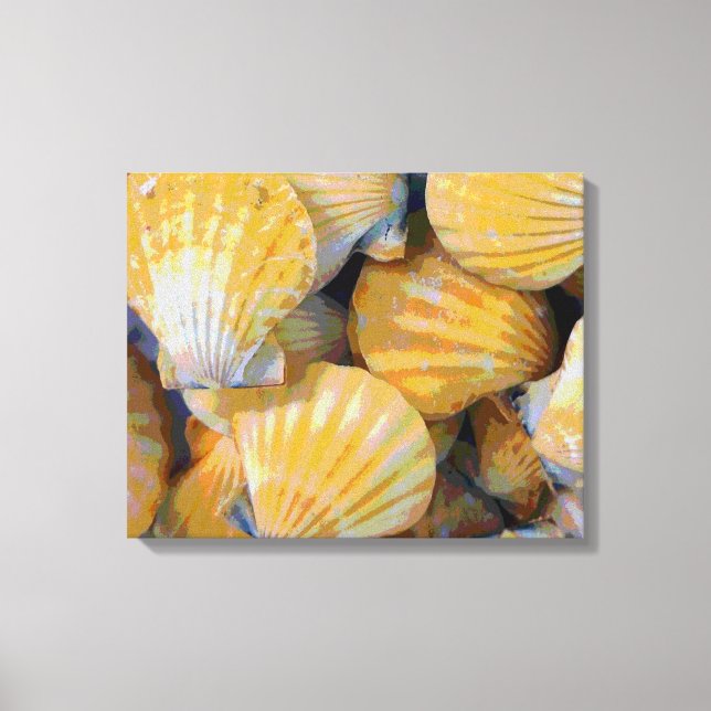 Beach Seashells Art Canvas Print (Front)