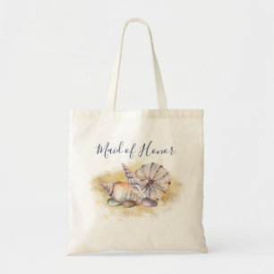 Beach Seashells Maid of Honour Bridal Party Tote