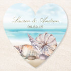 Beach Seashells Nautical Tropical Wedding Monogram