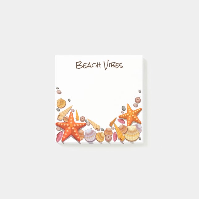 Beach Seashells Post-it Notes (Front)