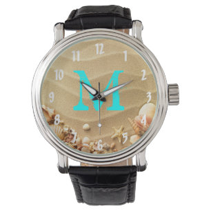 Beach Seashells Sand Hawaii Resort Wrist Watch