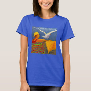 Beach/Seashore seagull and lifeguard tee