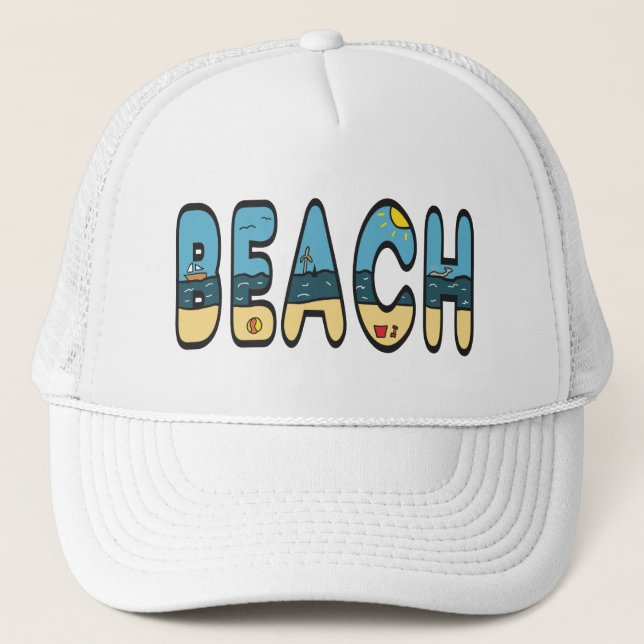 Beach Seaside Trucker Hat (Front)