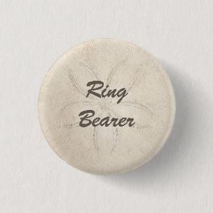 Beach Serenity Ring Bearer Button