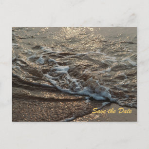 Beach Serenity Save the Date Postcard
