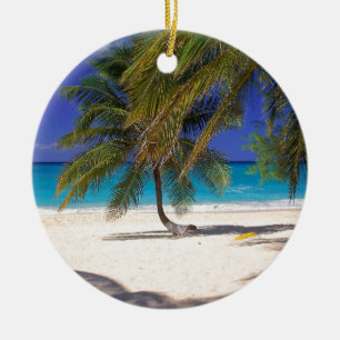 Beach Seven Mile Grand Cayman Ceramic Tree Decoration