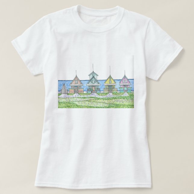 Beach Shack Life 1; Tshirt; Blue T-Shirt (Design Front)