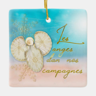 Beach Shell Angel Ornament