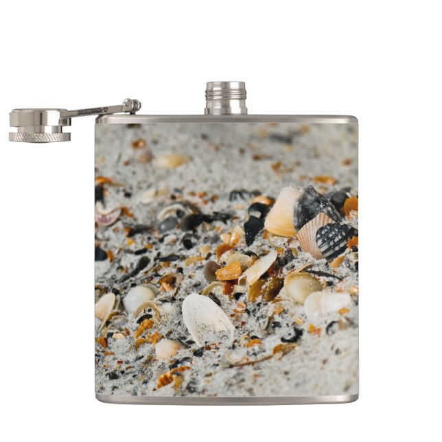 Beach Shells Hip Flask (Opened)