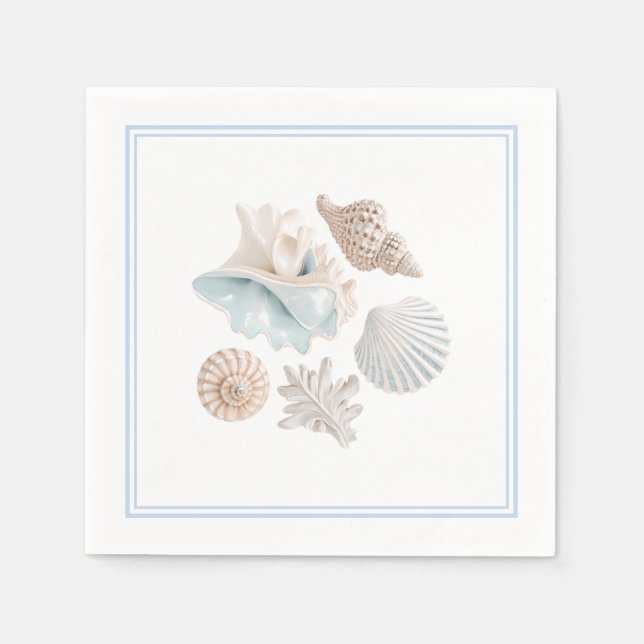 Beach Shells Paper Napkins (Front)