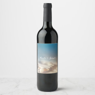 Beach Shells & Pearl Jewellery Elegant Wine Labels
