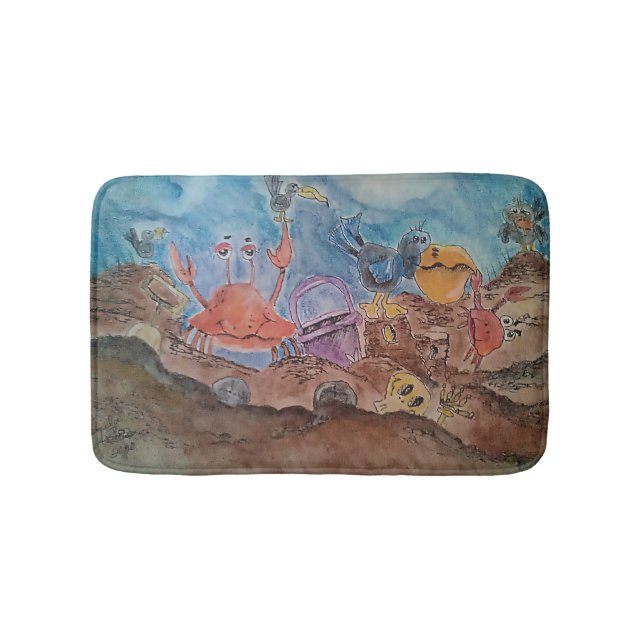 Beach Shenanigans Bath Mat (Front)