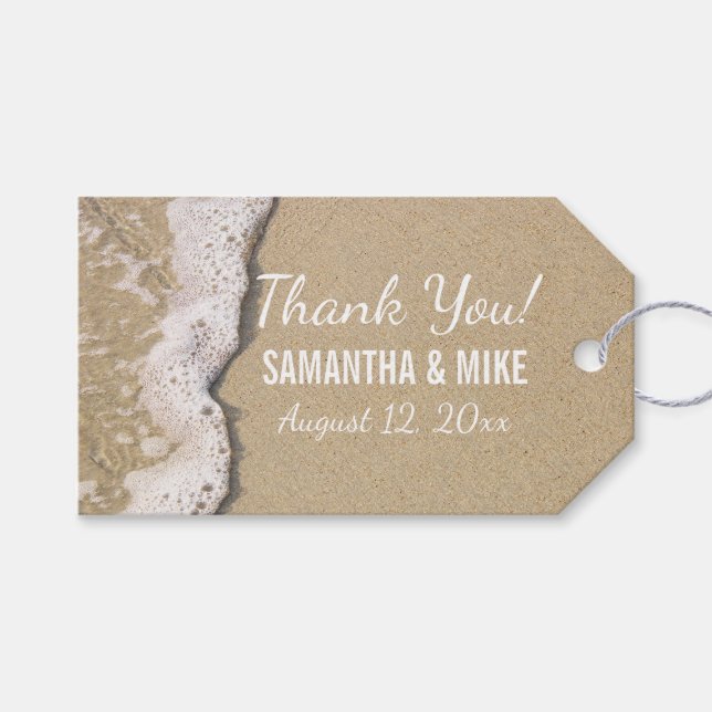 Beach Shore Gift Tags (Front (Horizontal))