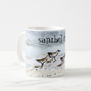 beach shorebird mug custom beach name