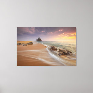 Beach Shoreline Nature Photography Landscape Canvas Print