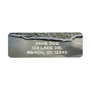 Beach Shoreline Return Label