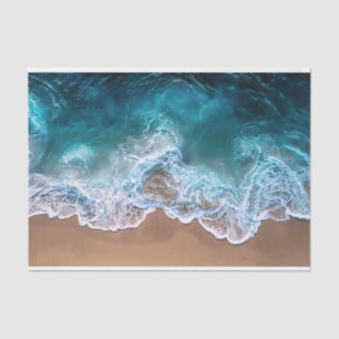 Beach Shoreline Waves Decoupage Tissue Paper