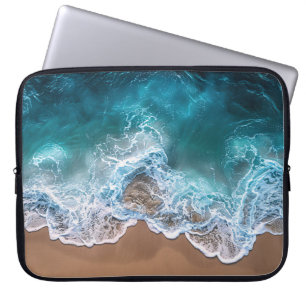 Beach Shoreline Waves Laptop Sleeve