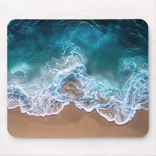 Beach Shoreline Waves Mouse Mat (Front)