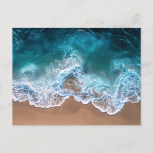 Beach Shoreline Waves Postcard