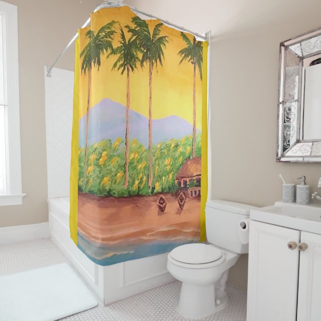 Beach  shower curtain (In Situ)