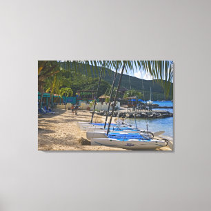 Beach side at Leverick Bay Resort & Marina, Canvas Print
