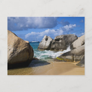Beach side at Virgin Gorda, British Virgin Postcard