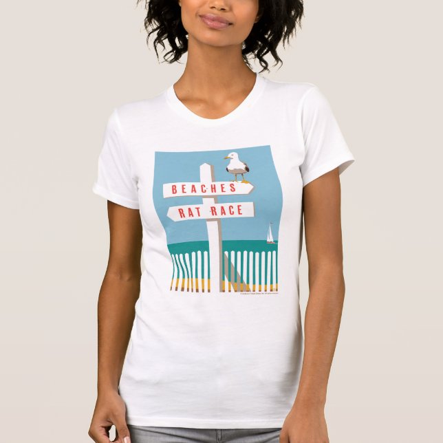 Beach Sign Post T-Shirt (Front)