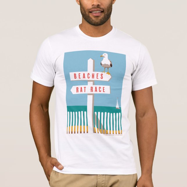 Beach Sign Post T-Shirt (Front)