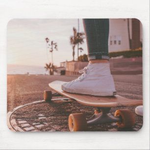 beach skating mouse mat