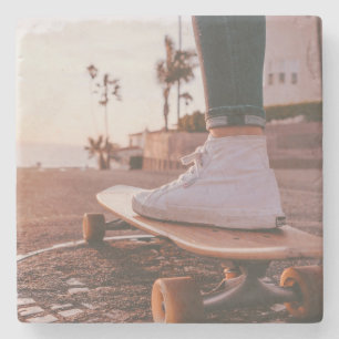 beach skating stone coaster