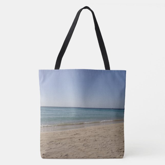Beach Sky Sandy Tote Bag (Front)