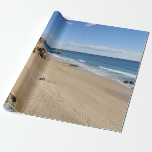 beach, sky, sea, water, vacation, clouds, blue, wrapping paper