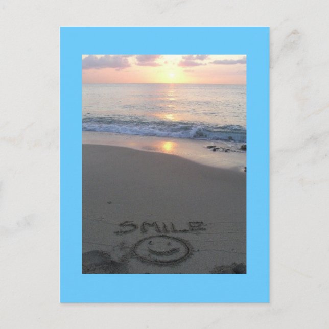 beach smile postcard (Front)