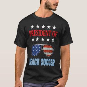 Beach Soccer Accessories USA Flag Beach Saying T-Shirt