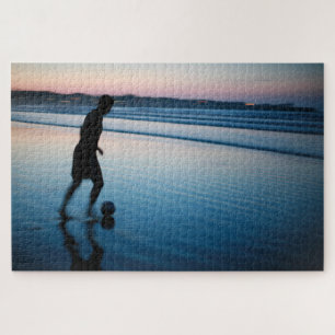 Beach Soccer at Dawn Jigsaw Puzzle