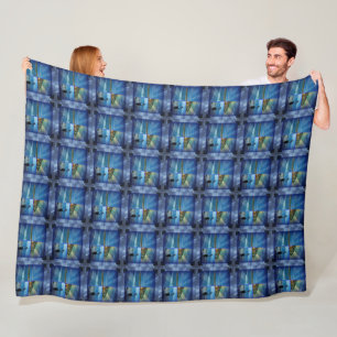 Beach Sparkle Photo Collage, Fleece Blanket