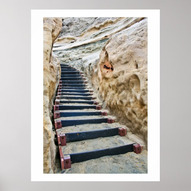 Beach Stairway Vertical Poster (Front)