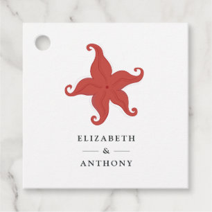 Beach Starfish Favour Tags