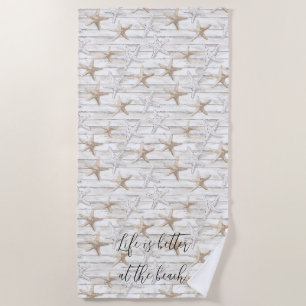 Beach Starfish personalised better at the beach Towel