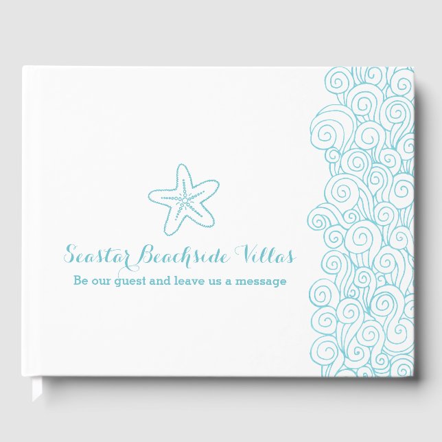 Beach starfish property letting guest book (Front)