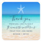 Beach Starfish Thank You Wedding Favour