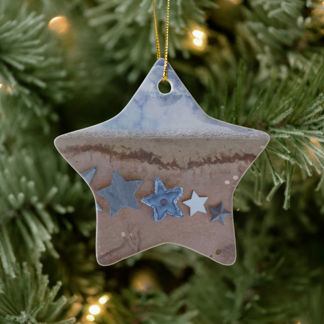 Beach Stars Ceramic Ornament (Tree)