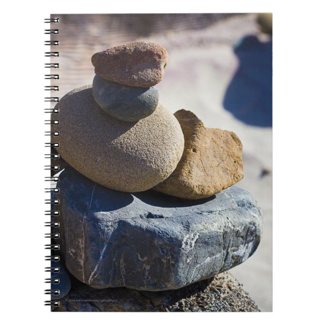 Beach Stones at Big Sur - Spiral Notebook (Front)