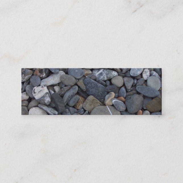 Beach Stones bookmark business card (Front)