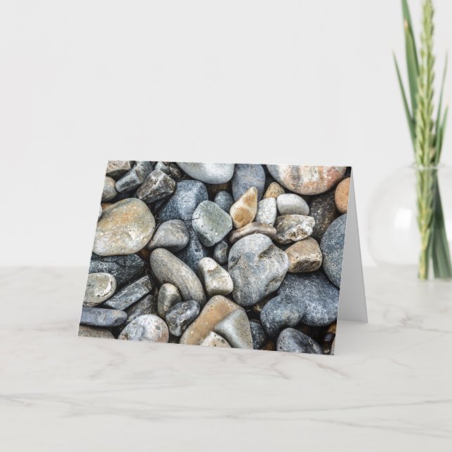 Beach Stones Greeting Card (Front)